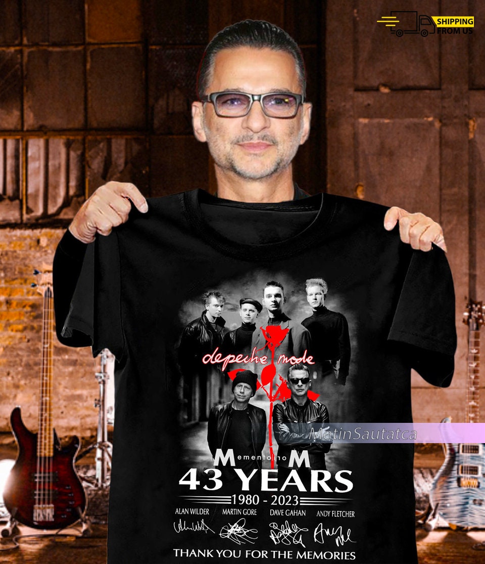 World Tour 2023 Depeche Mode 43rd Anniversary 1980-2023 Shirt