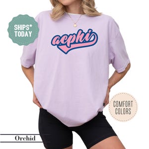 Alpha Epsilon Phi Retro Blush Sorority T-Shirt - AEPHI Merch - Sorority Apparel - Big Little Basket - Sorority Gifts - Greek Life Shirt