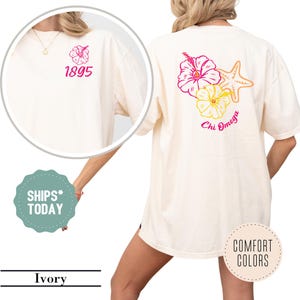 Chi Omega Bloom Tide Sorority T-Shirt - Chi O Apparel - Big Little Sorority Merch - Chi Omega Shirt - Sorority Gifts - College Greek Shirt