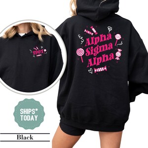 Alpha Sigma Alpha Sweet Sprinkles Sorority Sweatshirt -  Greek Sweatshirt - Sorority Letters - Big Little Reveal - Sorority Apparel