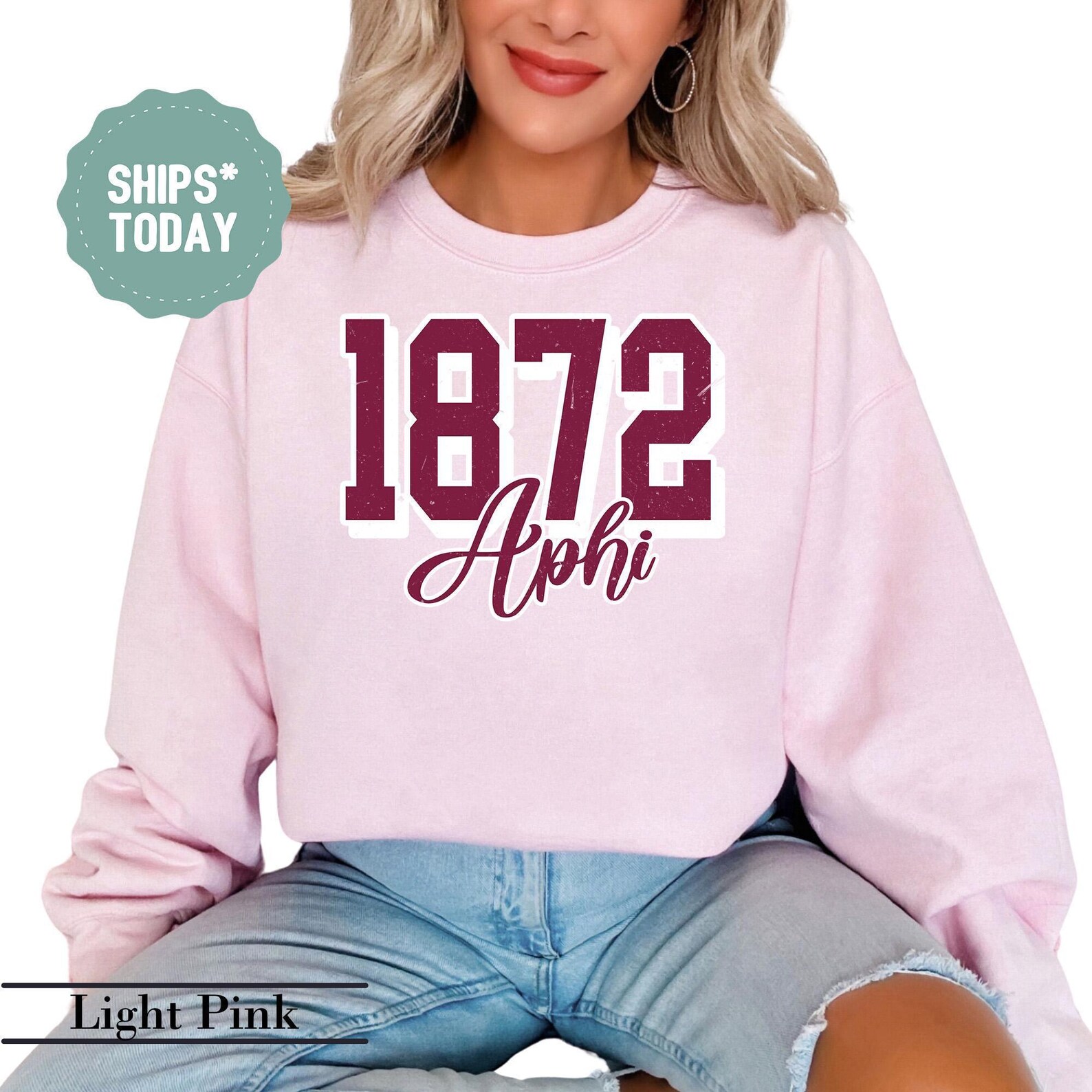 Alpha Phi Swirled Sorority Sweatshirt APHI Sorority Hoodie Sorority