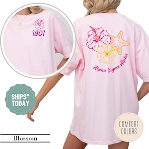 Alpha Sigma Alpha Bloom Tide Sorority T-Shirt - ASA Apparel - Big Little Sorority Merch - Alpha Sigma Alpha Shirt - Sorority Gifts