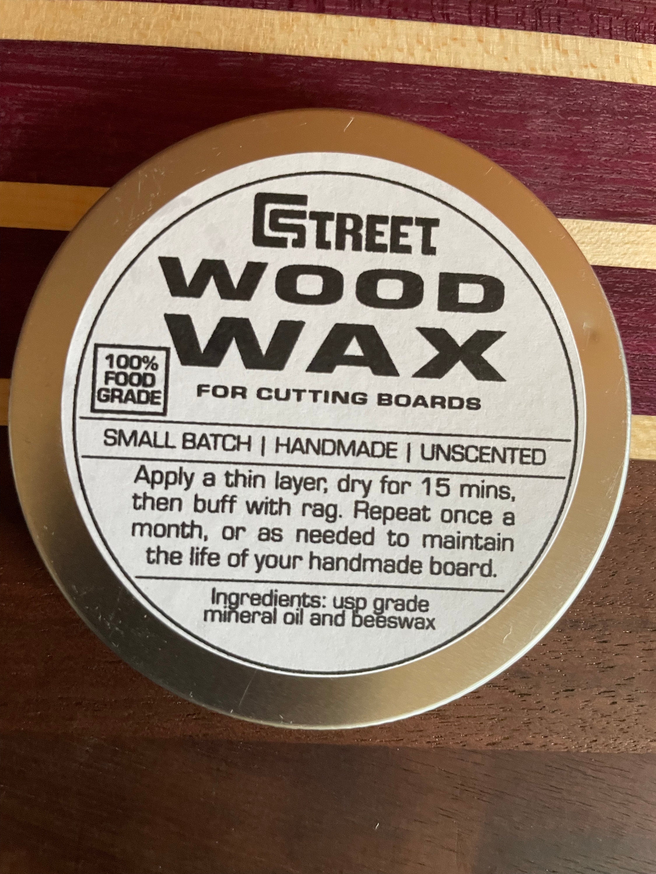 Wood Wax Made With Mineral Oil and Beeswax, Food Safe Wood Conditioner