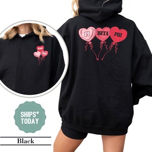 Pi Beta Phi Floating Love Sorority Sweatshirt - Pi Phi Sweatshirt - Sorority Custom Crewneck - Personalized Sorority Gift for Little