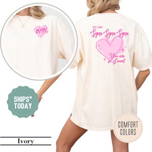 Sigma Sigma Sigma You&#39;re Loved Sorority T-Shirt - Tri Sigma Sorority Shirt - Greek Apparel - Big Little - Sorority Bid Day Recruitment Gift