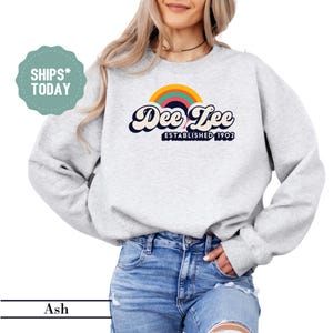 Delta Zeta Rainbow Flash Sorority Sweatshirt - Dee Zee Apparel - Sorority Merch - Delta Zeta Crewneck Sweatshirt - Greek Gifts