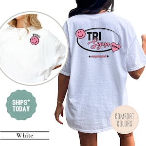 Sigma Sigma Sigma LoopLove Sorority T-Shirt - Tri Sigma Comfort Colors Sorority Shirt - Big Little Shirts Sorority Reveal - Sorority Apparel