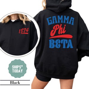 Gamma Phi Beta Retro Rally Sorority Sweatshirt - Gamma Phi Crewneck Sweatshirt - Big Little Reveal - Sorority Apparel - Greek Gifts