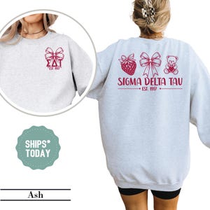 Sigma Delta Tau Berries Sorority Sweatshirt - Sig Delt Greek Apparel - Big Little Sorority Gifts - Rush Sweatshirt - Sorority Merch