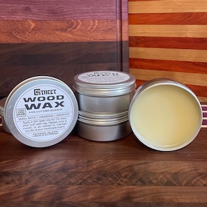 Wood Wax Made with Mineral Oil and Beeswax, Food Safe Wood Conditioner for Cutting Boards and Wooden Kitchen Utensils. 3.5oz tin. 1-Pack.