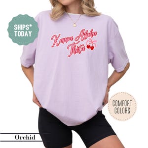 Kappa Alpha Theta Cherry Knot Sorority T-Shirt - THETA Big Little Shirts - Sorority Merch - Sorority Apparel - Sorority Letters