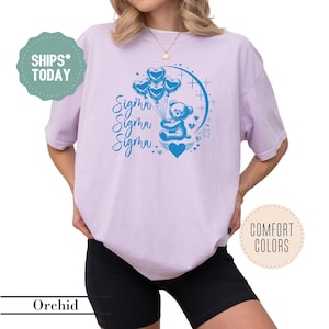 Sigma Sigma Sigma Balloon Buddy Sorority T-Shirt - Tri Sigma Apparel - Greek Gifts - Big Little Shirts - Sorority Letters - Comfort Colors