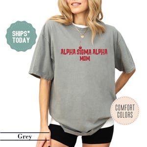 Alpha Sigma Alpha Cherry Mom Sorority T-Shirt - ASA Sorority Mom Shirt - Sorority Gifts - Sorority Apparel - Gifts For Mom - Greek Shirt