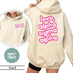 Alpha Sigma Alpha Rosy Heart Sorority Sweatshirt -  Merch - Crewneck Sweatshirt - Personalized Sorority Gifts - College Greek Apparel