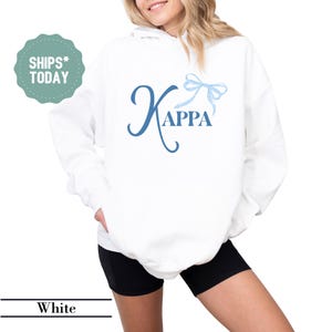 Kappa Kappa Gamma Ribbon Vow Sorority Sweatshirt - KAPPA Sorority Letters - Sorority Crewneck - Custom Sorority Hoodie - Big Little Gift