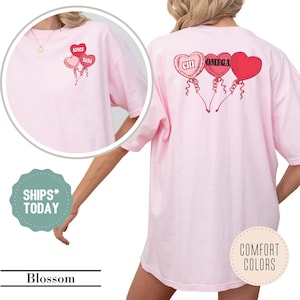 Chi Omega Floating Love Sorority T-Shirt - Chi O Sorority Apparel - Sorority Merch - Custom Sorority Shirt - Sorority College Shirt