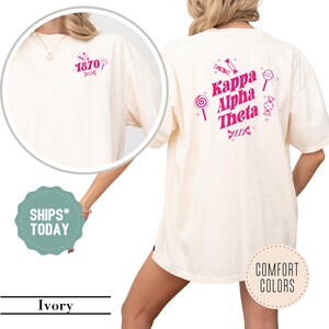 Kappa Alpha Theta Sweet Sprinkles Sorority T-Shirt - THETA Sorority Apparel - Big Little Reveal Sorority Shirts - Sorority Gifts for Sister