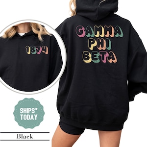 Gamma Phi Beta Radiant Letters Sorority Sweatshirt - Gamma Phi Sorority Letters - Gamma Phi Beta Sweatshirt - Sorority Bid Day -  Greek GIft