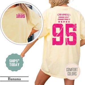 Chi Omega Team Greek Sorority T-Shirt - Chi O Merch - Big Little Reveal Sorority Shirt - Comfort Colors Tee - Greek Recruitment Shirt