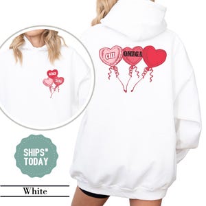 Chi Omega Floating Love Sorority Sweatshirt - Chi O Sweatshirt - Sorority Custom Crewneck - Personalized Sorority Gift for Little