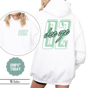 Delta Zeta Green Font Sorority Sweatshirt - Dee Zee Sorority Letters - Delta Zeta Sweatshirt - Sorority Gifts - Sorority Merch
