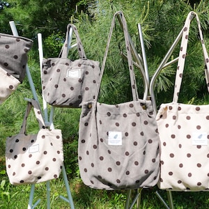 Personalisierte Stickerei Spot Cord Einkaufstasche, Cord Lunch Bag und Make-up Tasche, Geldbörse, Kosmetiktasche, Courdory Tragetasche, Kulturbeutel.