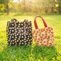 Personalized Tote Bag Gift for Her, Custom Embroidered Floral Corduroy Tote, Cute Aesthetic Gift for Mom Daughter