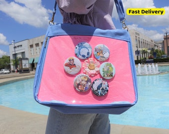 Ita Tote Bag,Pins Collection Bag,Itabag With Insert,Large Tote Bag,Cute Ita Bag, Tote Bag