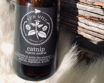 Catnip Tincture, Locally-Grown, Fresh Plant Tincture