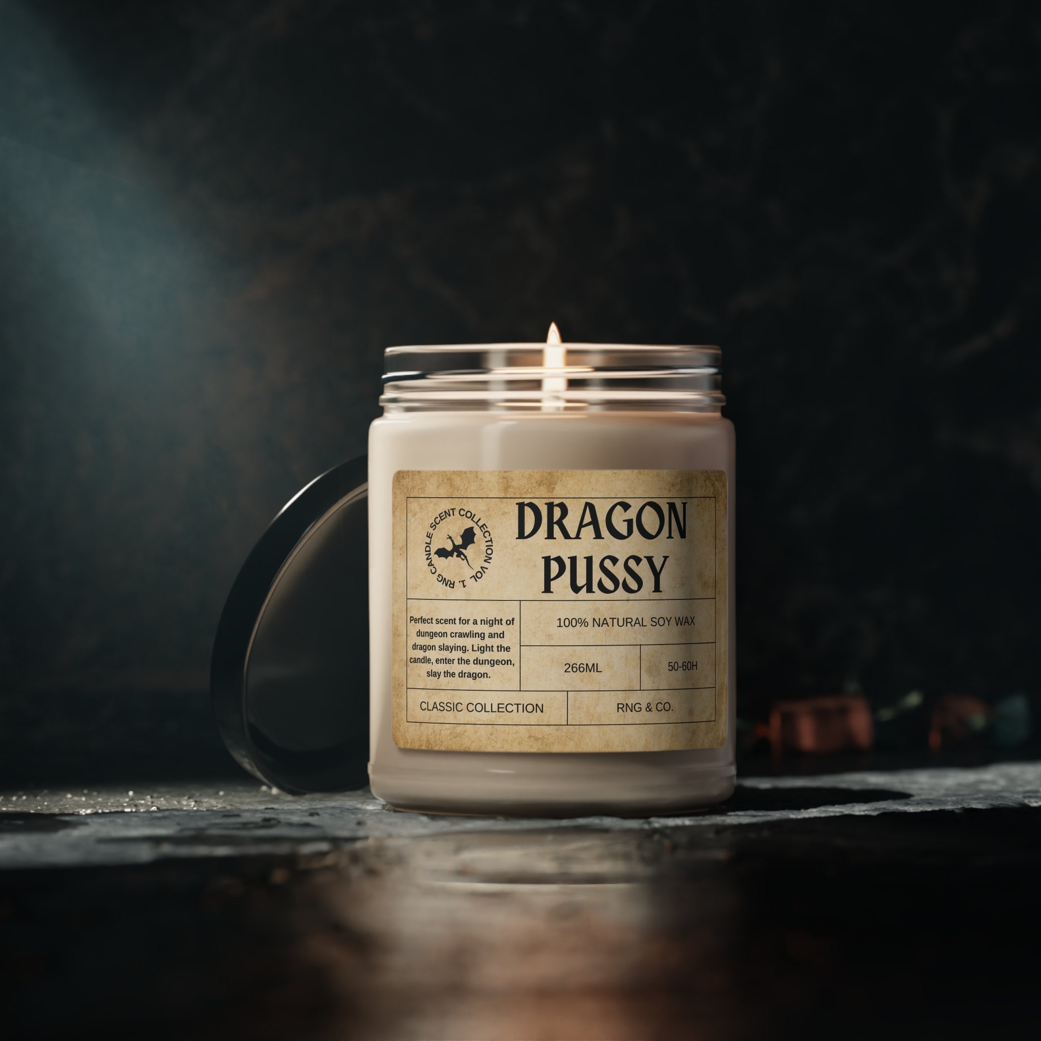 Dragon PY Candle, Fantasy Candle, DND Candle, Halloween Candle
