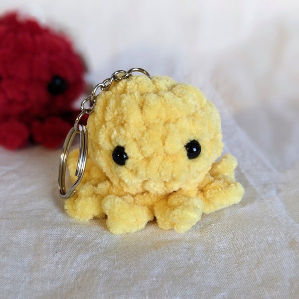 Mini Octopus Keychain Crochet Plushie
