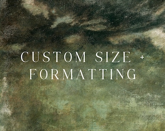 Custom Size + Formatting