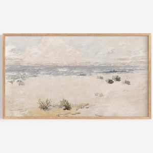 Vintage Coastal Beach Painting for Samsung Frame TV (Digital Art)