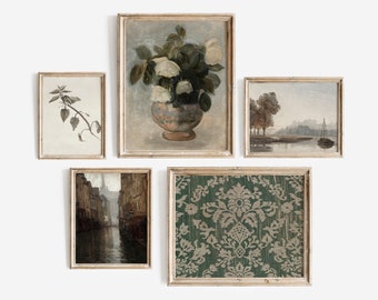 Vintage Gallery Wall Art Set: Botanical, Still Life (Digital Download)