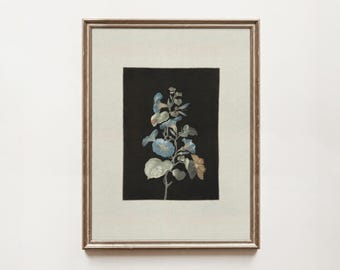 Vintage Floral Oil Painting: Moody Victorian Botanical Art (Digital Download)