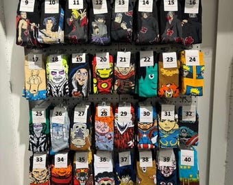 Mix & Match Cartoon Socks | Fun Animal, Food Socks | Unisex Cotton Socks Size 5–12 | Cute Gift Under 25, Mix and Match 3 pairs