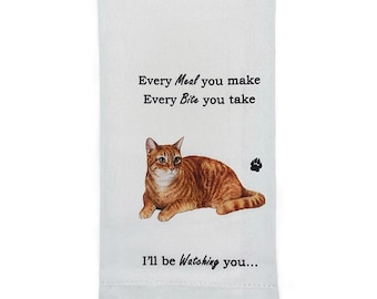 Torchon de cuisine 100 % coton - Imprimé chien et chat, 18 x 26 po. Cadeau pour amoureux des animaux de compagnie, décoration de cuisine, torchon, serviettes Husky sibérien, torchon de cuisine