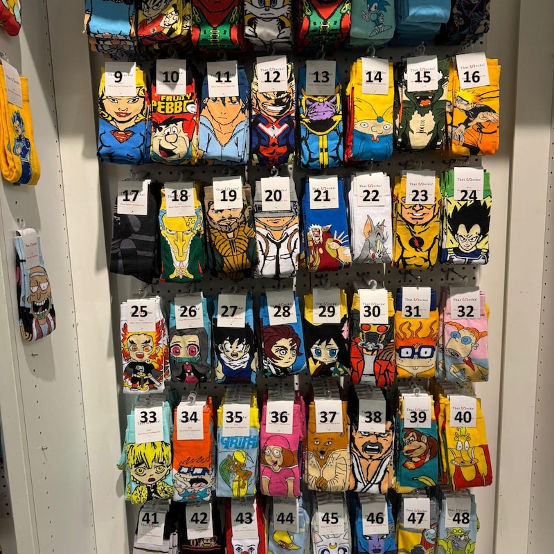 Cartoon Sorting Socks Cartoon Socks - Etsy