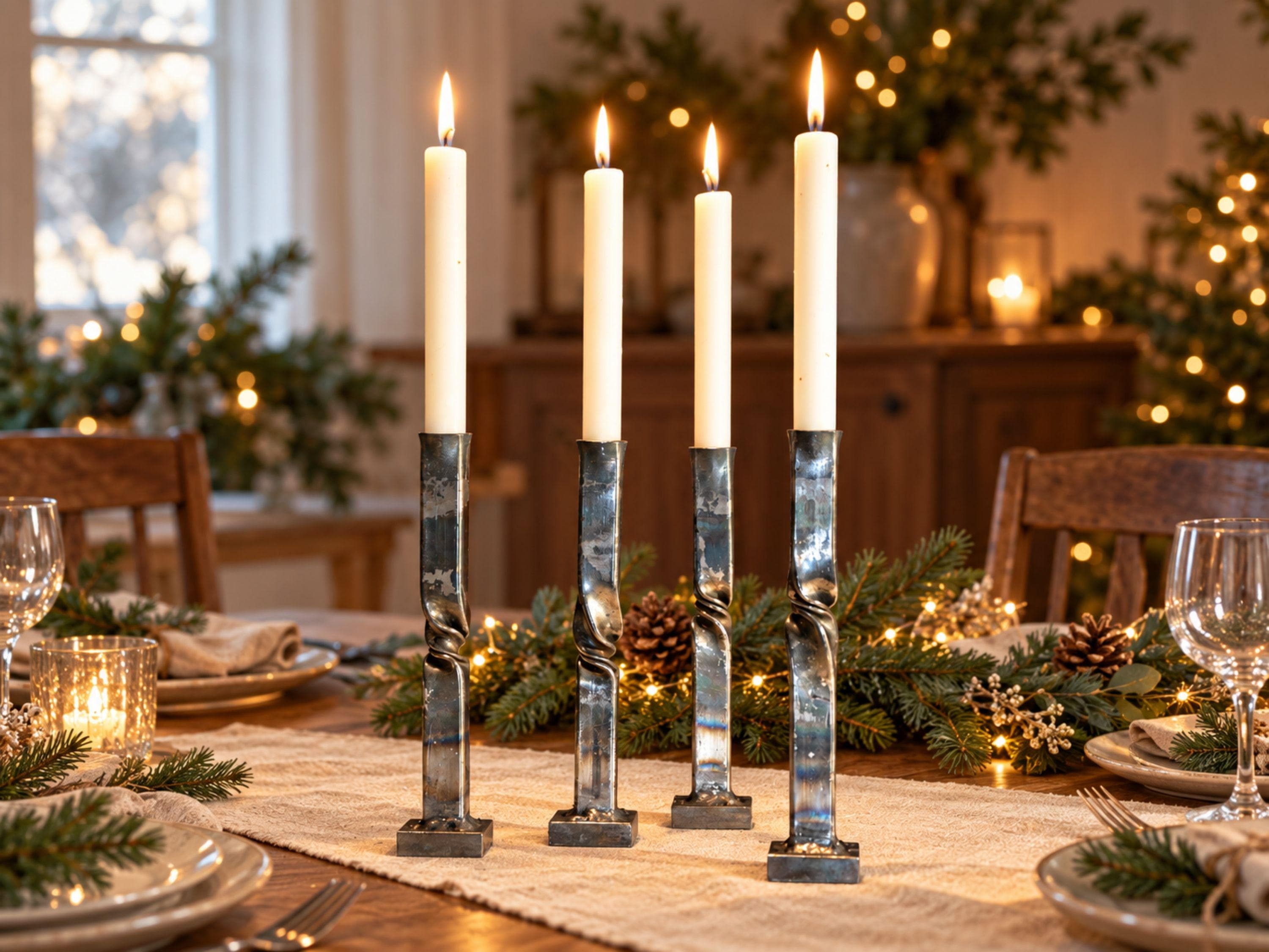 Edelstahl kerzenständer