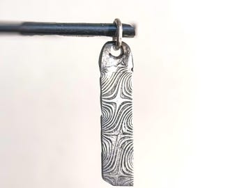 Uniek geschenk voor de getuige, damasten hanger, rustieke sieraden, bijzondere geschenken, rechtstreeks van de kunstsmid in Aken