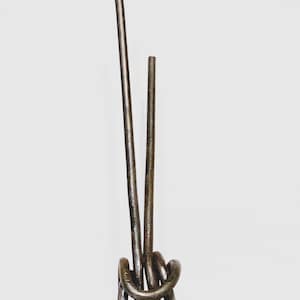 Tall Iron Sculpture, Modern Art Sculpture, Living Room Decor, Contemporary Art, Metal Sculpture, Unique Tabletop Decor, Abstract Metal Art