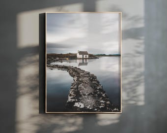 Fisherman Cottage, Connemara, Galway, Ireland | Nature Photography Wall Art Print | Modern Home Decor