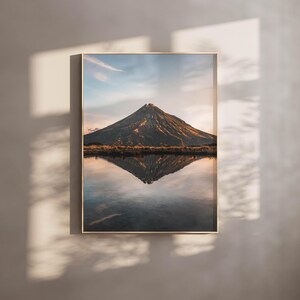 Mt Taranaki Photography Print: New Zealand Mountain Landscape