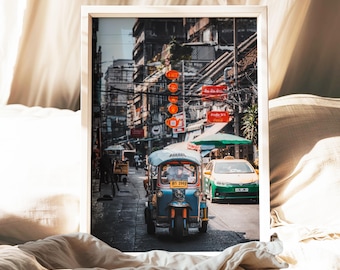 Bangkok Tuk Tuk Wall Art Print -Thailand Street Photography