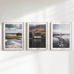 Connemara, Galway & The Gougane Barra, Cork, Ireland | Set of 3 Printable Irish Landscape Photography Wall Art Prints | Digital Download