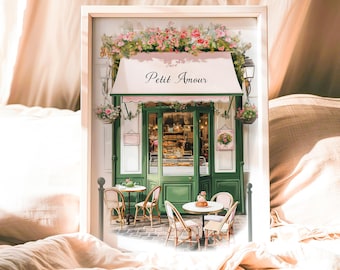 Paris Cafe Art Print: Vintage French Bistro Scene