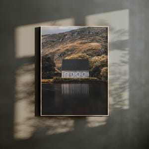 Gougane Barra, Co Cork, Irlanda / Impresión de arte mural con fotografía irlandesa / Decoración irlandesa / Regalo de inauguración de la casa