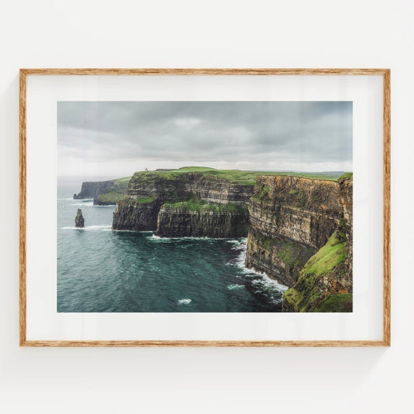 Cliffs of Moher, Co Clare, Ireland | Printable Coastal Photography Wall Art Print | Digital Download | Ocean Artworks | Irish Gift Ideas