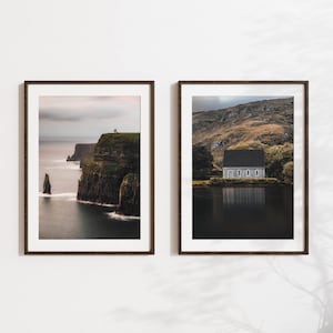 Set of 2 Irish Prints from the Gougane Barra & Cliffs of Moher, Ireland | Printable Photography Wall Art | Digital Download | Gift Idea