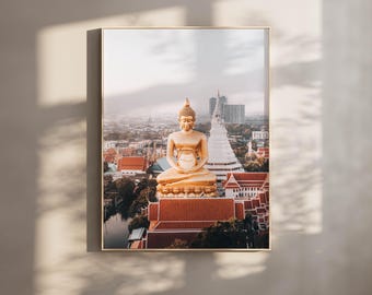 Bangkok Buddha Print: Thailand Travel Photography, New Home Art